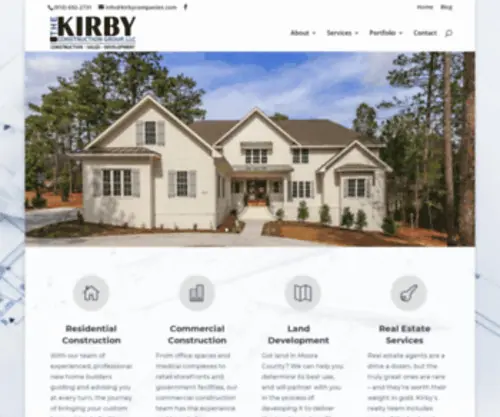 Kirbycompanies.com(Pinehurst Builders) Screenshot