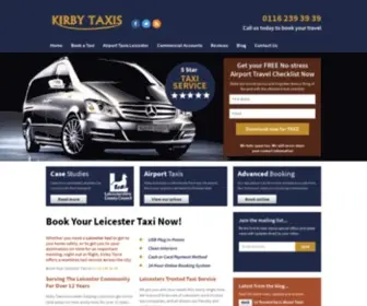 Kirbytaxis.co.uk(Taxi Leicester) Screenshot