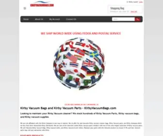 Kirbyvacuumbags.com(Kirby Vacuum Bags and Kirby Vacuum Parts) Screenshot