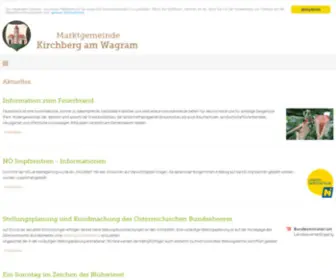 Kirchberg-Wagram.at(Marktgemeinde Kirchberg am Wagram) Screenshot
