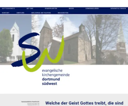 Kirche-DO-Suedwest.de(Evangelische Kirchengemeinde Dortmund) Screenshot