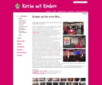 Kirche-Mit-Kindern.de(Kirche mit Kindern: Informationen und Materialien für Mitarbeitende) Screenshot