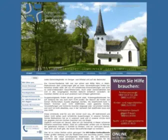 Kirche-Wiedenest.de(Evangelische Kirchengemeinde Wiedenest) Screenshot