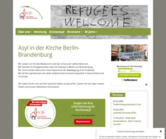 Kirchenasyl-Berlin.de(Asyl in der Kirche) Screenshot