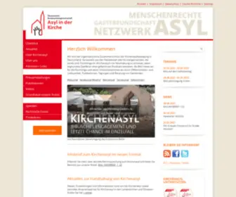 Kirchenasyl.de(Asyl in der Kirche) Screenshot