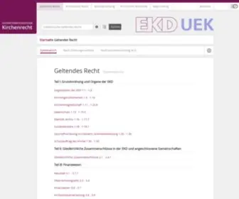 Kirchenrecht-EKD.de(Übersicht) Screenshot