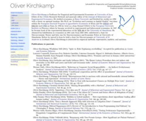 Kirchkamp.de(Oliver Kirchkamp) Screenshot