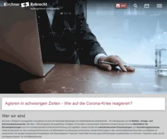 Kirchner-Robrecht.com(Robrecht management consultants) Screenshot