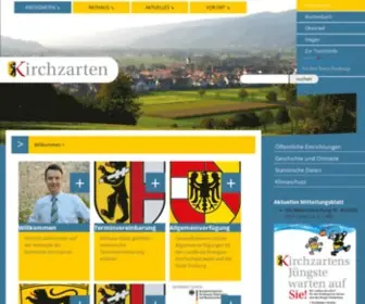 KirchZarten.de(Willkommen auf der offiziellen Homepage der Gemeinde Kirchzarten im Schwarzwald) Screenshot