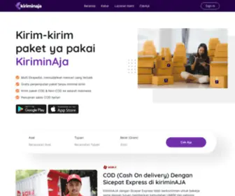 Kiriminaja.com(Kirim Paket multi expedisi dan Bisa kirim paket COD) Screenshot