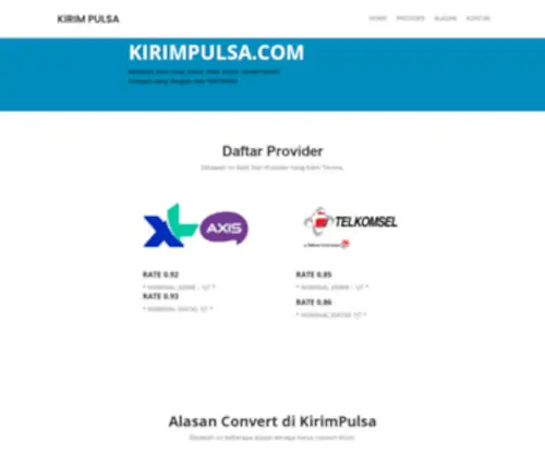 Kirimpulsa.com(KIRIM PULSA) Screenshot