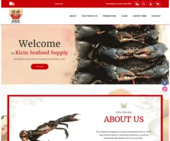 Kirinseafoodsupply.com(Supplier of premium quality fresh seafood in Singapore. We offer a wide variety of seafood) Screenshot