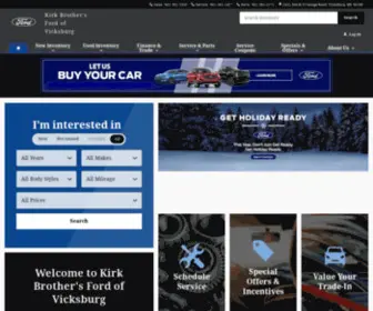 Kirkbrothersfordvicksburg.com(Kirk Brother's Ford of Vicksburg) Screenshot