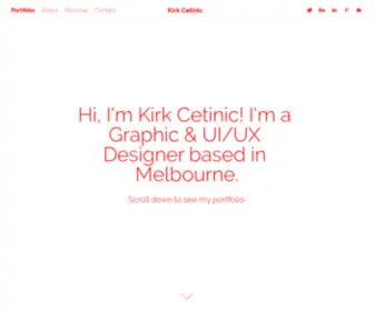Kirkcetinic.design(Kirk Cetinic's Portfolio) Screenshot