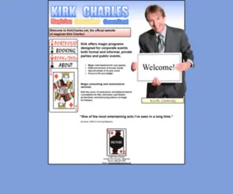 Kirkcharles.net(Seatte Magician) Screenshot