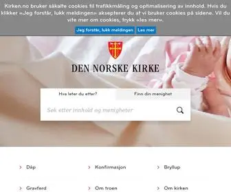 Kirken.no(Den norske kirke) Screenshot