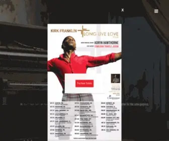 Kirkfranklin.com(Kirk Franklin) Screenshot