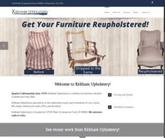 Kirkhamupholstery.com(Kirkham Upholstery reupholsters cars) Screenshot