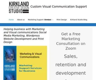 Kirklandcreativestudio.com(Social Media Wordpress Website Development and Print Design) Screenshot