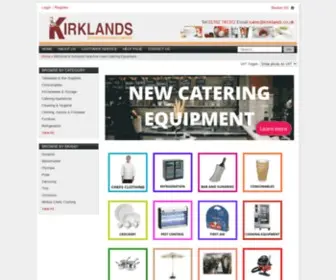 Kirklands.co.uk(Catering Equipment) Screenshot