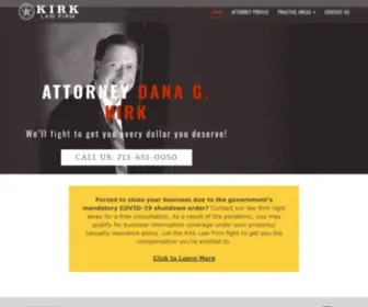 Kirklawfirm.com(Kirk Law Firm) Screenshot