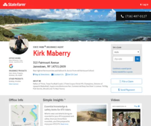 Kirkmaberry.com(State Farm®) Screenshot