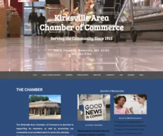 Kirksvillechamber.com(Kirksville Area Chamber of Commerce) Screenshot