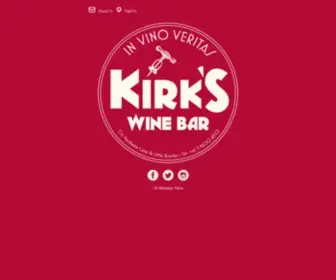 Kirkswinebar.com(Kirks Wine Bar) Screenshot