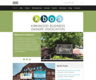 Kirkwoodbiz.com(Kirkwood Business Owners Association) Screenshot