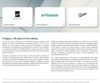 Kirloskar.com(Kirloskar Group) Screenshot