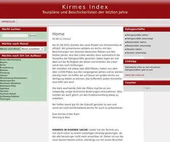 Kirmes-Index.de(Kirmes Index) Screenshot