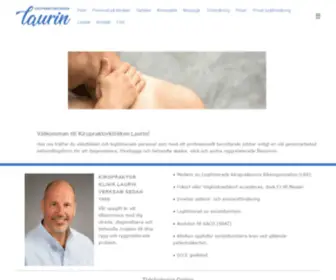 Kiropraktorlaurin.nu(Kiropraktorkliniken Laurin) Screenshot