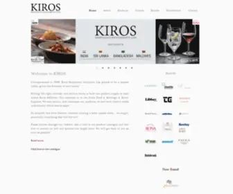Kiroshospitality.com(Kiros Hospitality Pvt) Screenshot