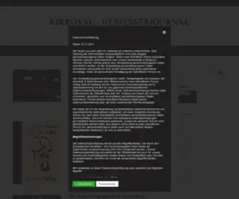 Kirroyal-Geniesserjournal.de(Erfahren wo es Gutes gibt %) Screenshot