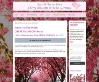 Kirschbluete-Bonn.de(Cherry Blossoms in Bonn) Screenshot