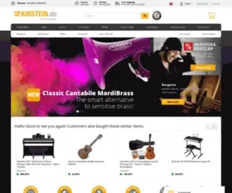 Kirstein.de(Musikhaus Kirstein) Screenshot