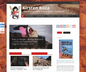 Kirstenkoza.com(Misadventure Travel Author Kirsten Koza /Writers' Expeditions) Screenshot