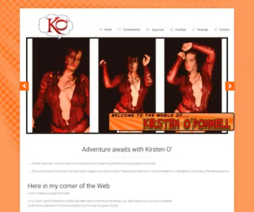 Kirstenodonnell.com(Kirsten O'donnell) Screenshot