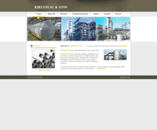 Kirtanlal.net(Kirtanlal & Sons) Screenshot