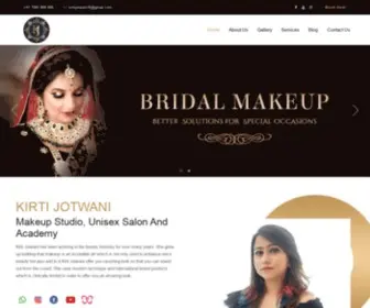 Kirtimakeupstudio.com(Kirti Makeup Studio) Screenshot