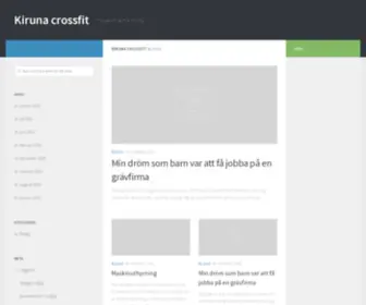 Kirunacrossfit.se(Kiruna crossfit) Screenshot