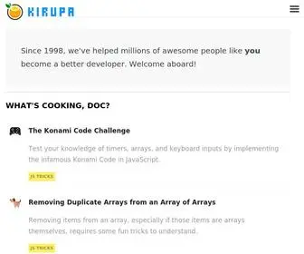 Kirupa.com(Become a better front) Screenshot