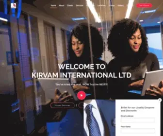 Kirvam.com(Kirvam International Ltd) Screenshot