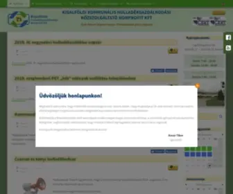 Kisalfoldikhk.hu(Kisalföldi Kommunális Hulladékgazdálkodási Közszolgáltató Nonprofit Kft) Screenshot