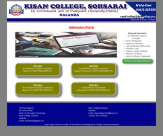 Kisancollegeinter.com(Kisan College) Screenshot