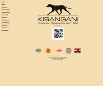 Kisangani.de(Rhodesian Ridgeback Kennel Kisangani im VDH/FCI) Screenshot