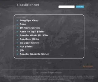 Kisasiirler.net(Kısa) Screenshot