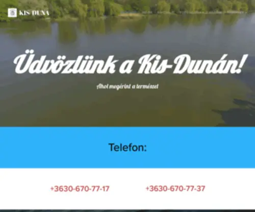 Kisdunahajokolcsonzo.hu(Kis-Duna Hajókölcsönző , motorcsónak bérlés a Kis-Dunán,vezetői engedély nélkül vezethető csónakok) Screenshot