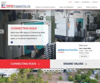 Kishanauto.com(Connecting Rods) Screenshot