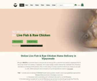 Kishorelivefish.com(Best Online Live Fish &amp; Raw Chicken in Vijayawada) Screenshot